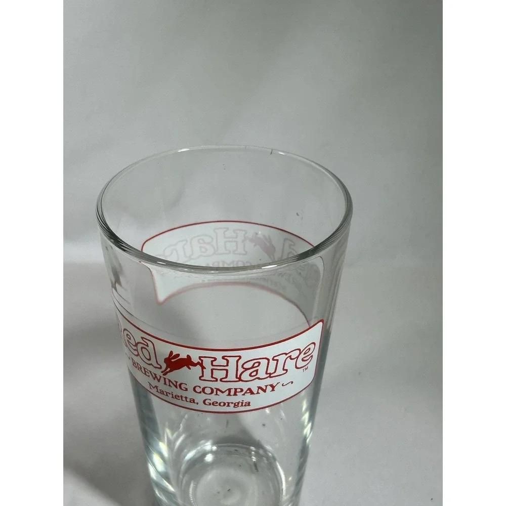 Red Hare Brewing Company Marietta Georgia Beer Glass Mug Bar Advertising Collect